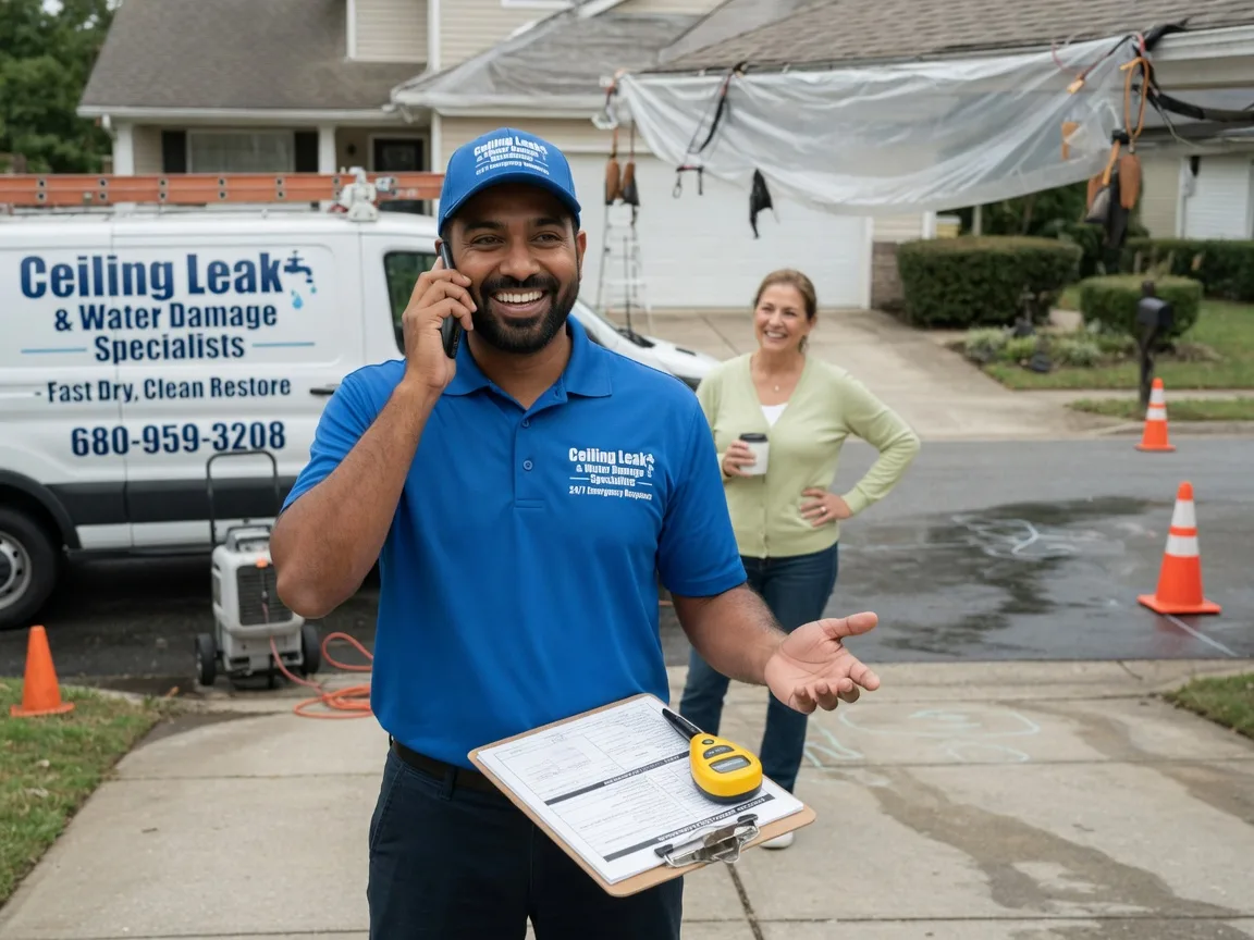 Ceiling Leak Cleanup Stevensburg, VA FAQs